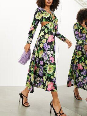 NWT ASOS Edition Floral Maxi Dress Size 6